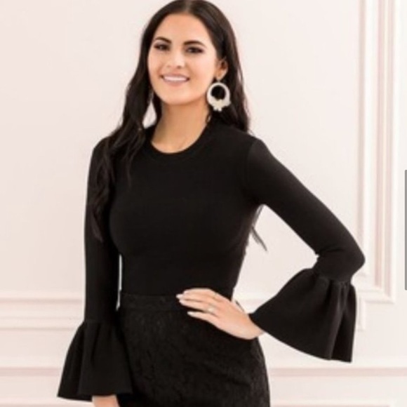 Rachel Parcell Bell Sleeve Top - Picture 1 of 5